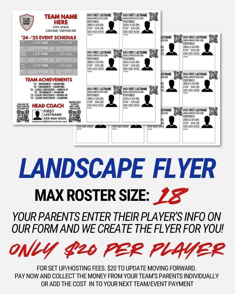 Team Recruit Flyers - Landscape