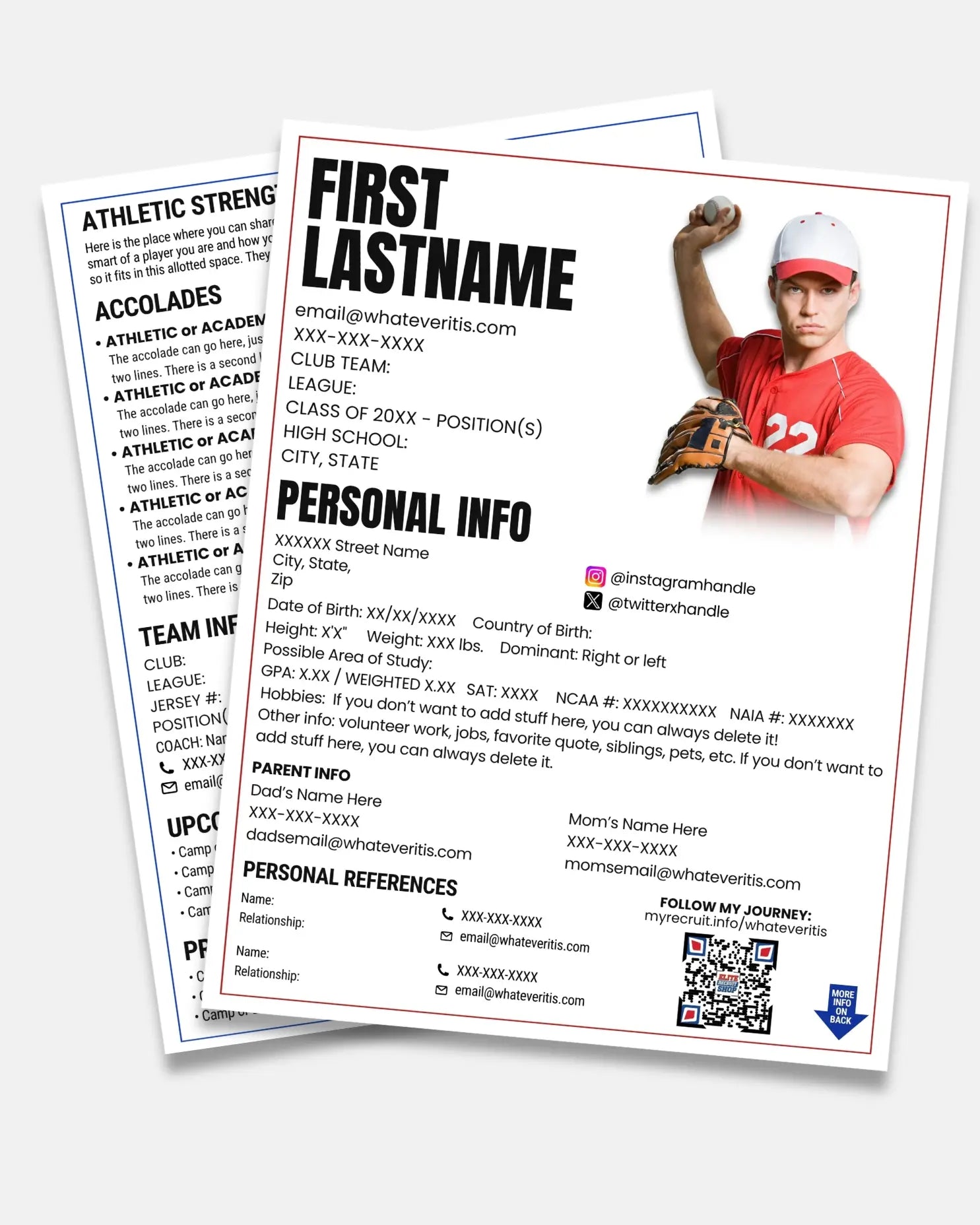 Athletic Resume