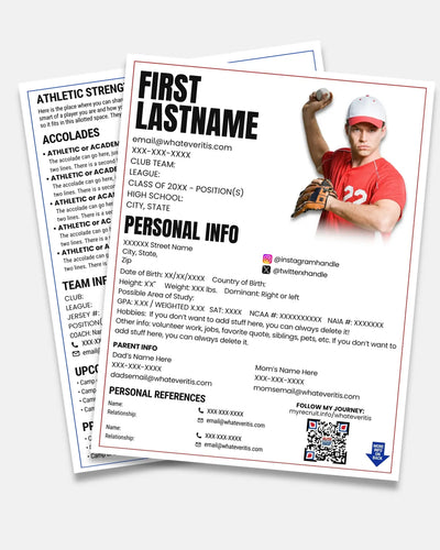 Athletic Resume