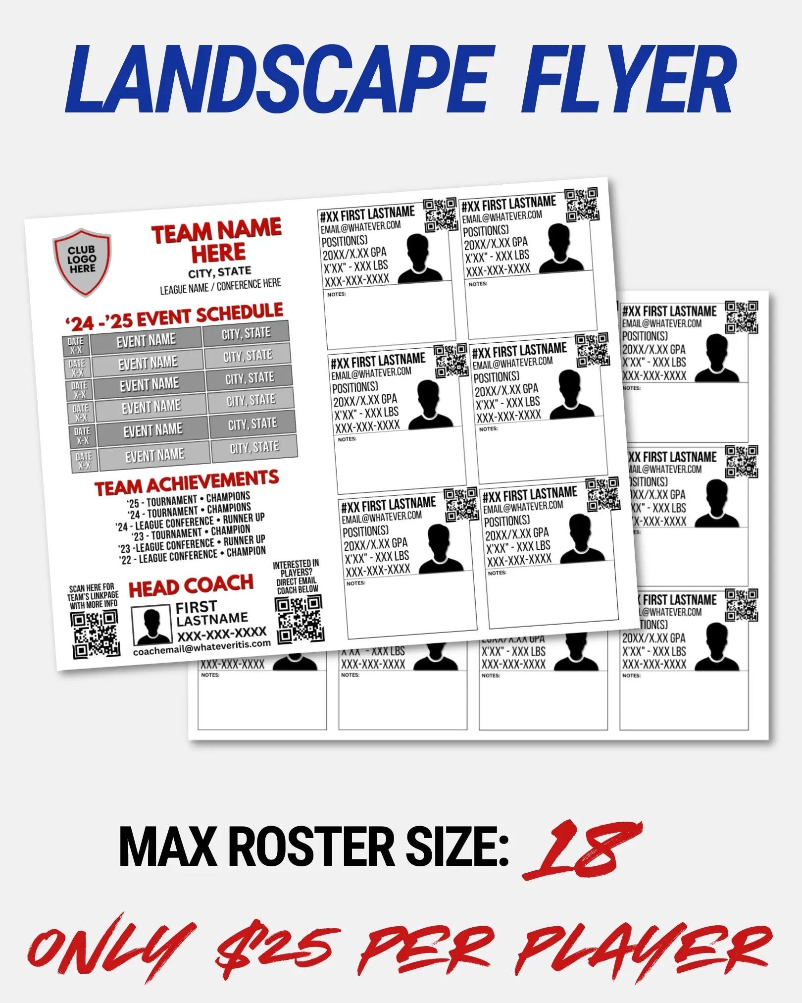 Team Recruit Flyers - Landscape