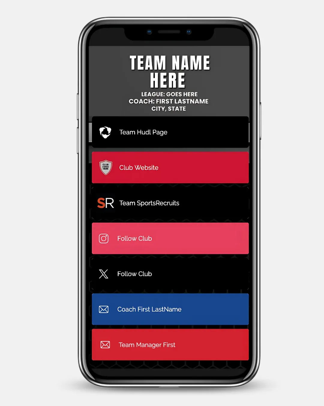 Team Link Page