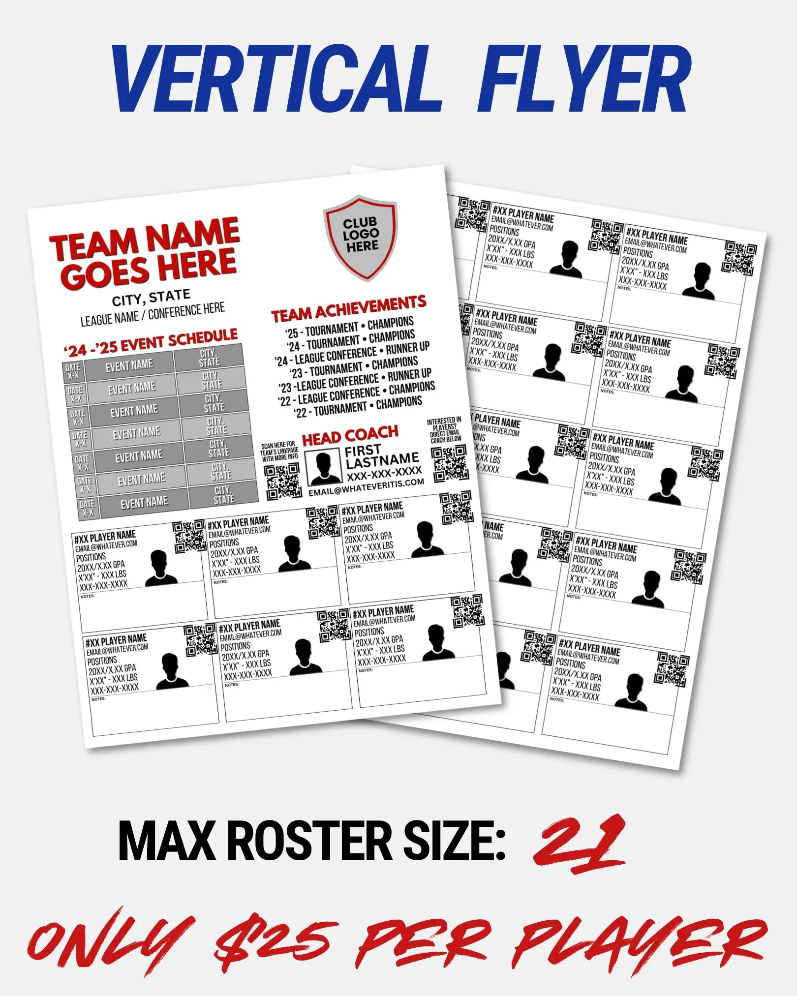 Team Recruit Flyers - Vertical